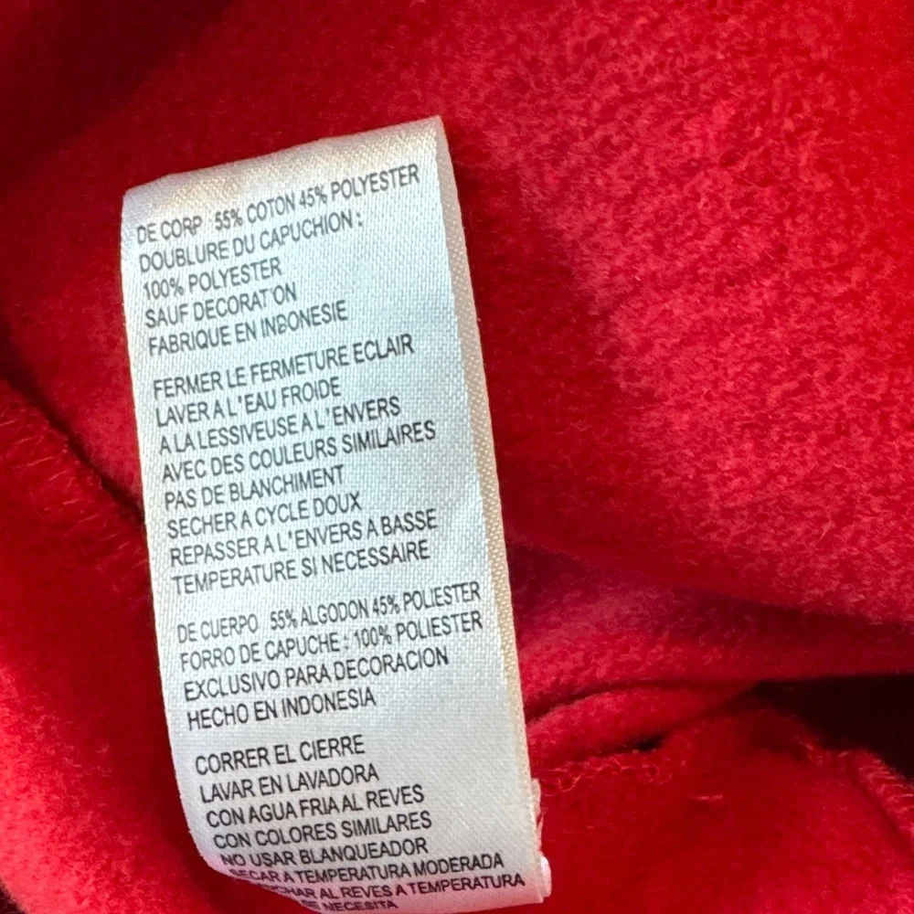 Jordan Red Zip Up Sweater - Picture 5 of 5